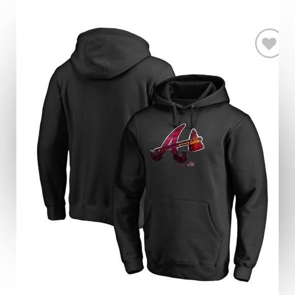 NEW - Atlanta Braves Fanatics Branded Mens Midnight Mascot Pullover Hoodie